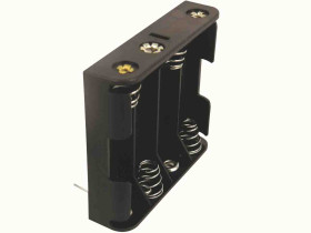 Uchwyt do baterii, x 4, maks. Ø 14.5mm, montaż na PCB