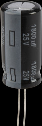EEUFR1E182 Electrolytic capacitor, radial, 1800 µF, 25 V, 105°C, low ESR