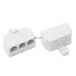 Telefoniczny rozgałęźnik RJ11 wtyk - 3 gniazda