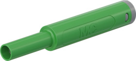 4 mm jack, crimp connection, 1.0 mm², CAT II/CAT III, green, 66.2052-25