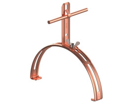 Uchwyt gąsiorowy rozsuwany Z-zagięcie H=10 cm /CU/ AN-15C/CU/-N D373252 AN-KOM