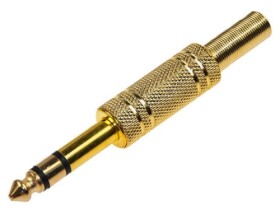 Wtyk Jack 6,3mm stereo,
