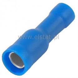 Gniazdo okrągłe izol. KFOI-B4 niebieskie (10szt)