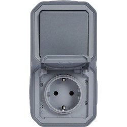 Legrand 069746L Plexo Wet Room Switch IP44 IK08 Grey