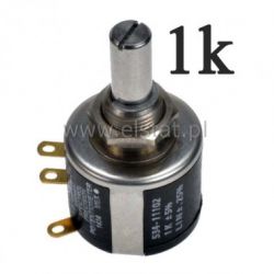 1K potencjometr wieloobrotowy 2W; oś 6,2mm VISHAY