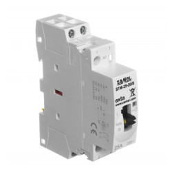 Stycznik instala. STM-25-20/S ze sterowaniem ręcznym 2xNO, 25A, 230V AC, ZAMEL