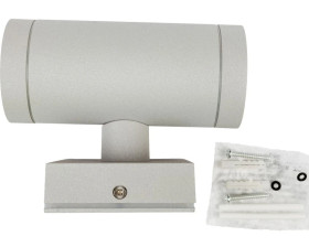 Oprawa ścienna BART EL-235 2x35W GU10 szara IP54 góra dół kinkiet 7080