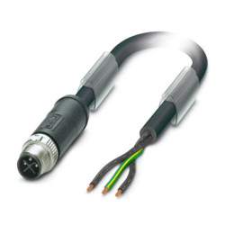 Kabel zasilający 3 Core Polichlorek winylu PVC Sheath Czarny