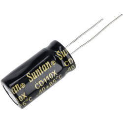 Suntan TS13DE1E222MSB0B0R 2200uF 25V &#x2B;/-20% 13*25mm P:5mm Radial Alum Elec Cap