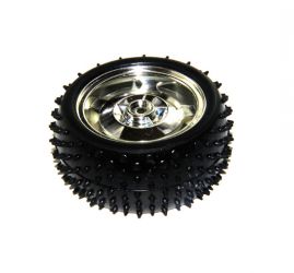Koło do robota 85x38mm srebrne