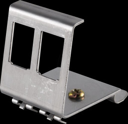 BS08-10022 Keystone bracket for top hat rail, 2 port, STP