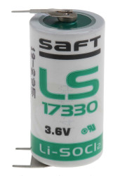 Bateria 2/3 A 3.6V 2/3 A 2.1Ah Saft Lit-chlorek tionylu Pin płytki drukowanej