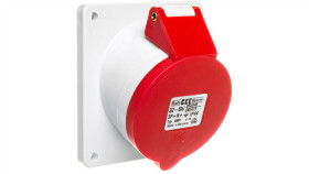 Gniazdo Tablicowe 32A 5P 400V 6H Ip44 Skośne Quick-Connect 12801