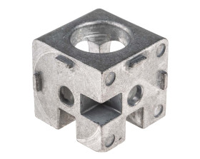 Część łącząca Złącze sześcienne Rozmiar rowka 8mm RS PRO Uchwyt złącza i łączenie