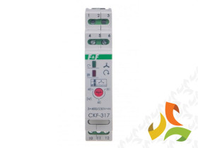 Czujnik kolejności i zaniku fazy z reg. progiem asymetrii 1-fazowy 1P 400V+N CKF-317 F&F FILIPOWSKI