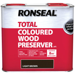 Ronseal 38587 Trade Total Wood Preserver Light Brown 2.5 litre