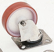 Koło samonastawne średnica kabla 80mm Płyta LAG 100kg wysokość całkowita 105mm