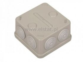 Puszka n/t hermet. 88x88x52 7xM25 z/dł IP54