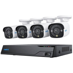 Reolink NVS8-8MB4 IP-CCTV Set 8-Channel 4K UHD 4 Cameras Included