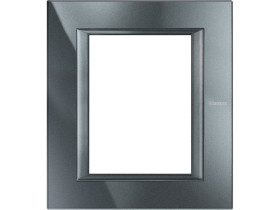 AXOLUTE Ramka 1 pojedyncza prostokątna 3+3 moduły AXOLUTE antracyt HA4826HS LEGRAND