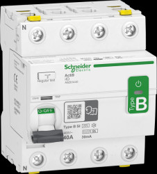 A9Z61440 RCD, sensitive to all currents, 4P, 40A, type B-SI, 30 mA