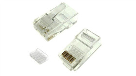 Wtyk Modularny Rj-45 8P8c Kat.6 Typ 2, Dwu Częściowy /Opak = 100Szt/