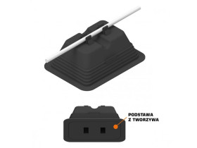 Uchwyt betonowy w tworzywie podstawa z tworzywa prostokątna /TB/ AN-11S B931532 AN-KOM