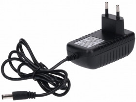 Zasilacz led gniazdkowy 12V 24W 5.5/2.1 czarny