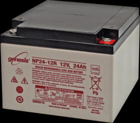 NP24-12R Rechargeable lead fleece battery, 12 V, 24 Ah, standby UPS