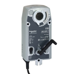 Siłownik przepustnic powietrza 110 → 240 V Wyłącznik Sprężynowy mechanizm powrotny 1Nm 2m²