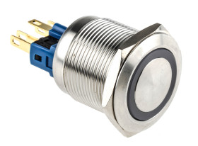 Nasadka przełącznika Zatrzaskowy SPDT średnica wycięcia 22mm, montaż panelowy RS PRO