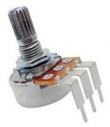 Potencjometr Alpha 250k/A logarytmiczny PCB-V (oś 6mm)