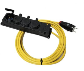 EXTREME Przedłużacz 3x1,5 PUR H07BQ-F 25m 4-fach 1316725