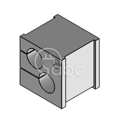 Moduł uszczelniający KT multi, mały, KT 2/8, z otworami 2x8-8 mm, 39917