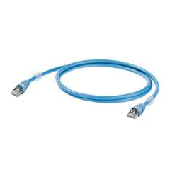 kabel LAN Weidmüller 1165900020, 1 szt., RJ45, CAT 6a, S/FTP, 2.00 m, niebieski