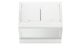 Simon Connect Płytka K45 Gniazda Teleinformatycznego Podwójnego 2Xrj Skośna Z...