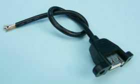 GN.USB A DO OBUD. Z KABELKIEM 20cm