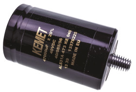 Kondensator 47000μF 40V dcmontażśrubowy KEMET 51 (Dia.) x 82mm