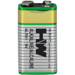 Hi-Watt 6LR61X Alkaline PP3 Battery