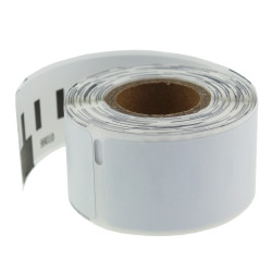 White Black Print Label Roll, 89x28mm, 1