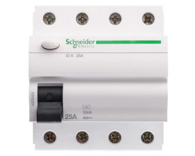 Wyłącznik różnicowoprądowy 4P 25A 0,03A typ AC ID K A9Z05425