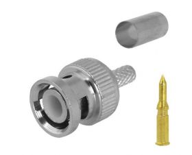 Wtyk BNC zaciskany RG58 50 Ohm