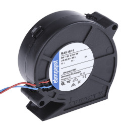 Wentylator promieniowy 24 V DC ebm-papst szerokość: 75.2mm przepływ: 28m³/h odśrodkowa rostaw otworów: 67.1 x 45.7mm