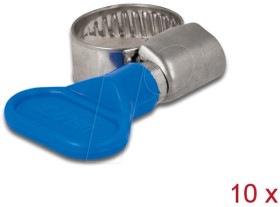 19404 Hose clips with wing nut, 10 - 16 mm, 10 pieces