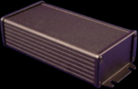 Aluminum enclosure, (L x W x H) 160 x 84 x 44 mm, black (RAL 9005), IP65, 1457K1602BK