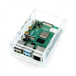 Obudowa do Raspberry Pi 4B - przezroczysta - LT-4B15