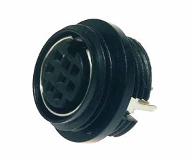 Gniazdo miniDIN 8 pin - na obudowę