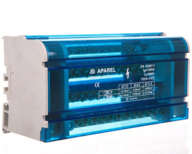 Blok rozdzielczy 4-torowy 1x11,5mm2+3x8,5mm2+8x7mm2 160A EBR2 4-12/160 R33RA-02020300501