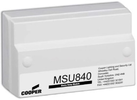 Moduł linii bocznej konwencjonalnej 1 linia czujek, 1 linia ROP i 2 linie sygnalizatorów. Wymaga zasilania 24V. MSU840