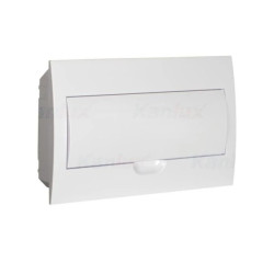 Rozdzielnica modułowa tworzywo 1x18 podtynkowa IP40 IK06 N+PE II klasa drzwi białe DB118F 1X18P/FMD-P biały 36418